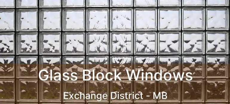  Glass Block Windows Exchange District - MB
