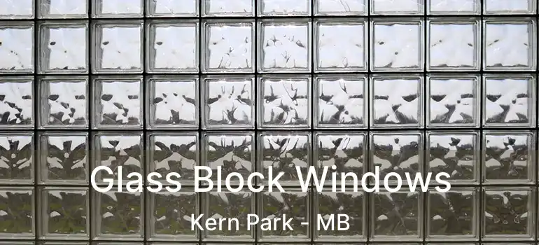  Glass Block Windows Kern Park - MB