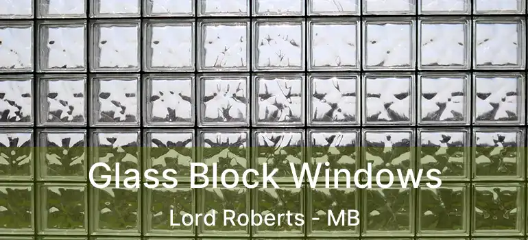  Glass Block Windows Lord Roberts - MB