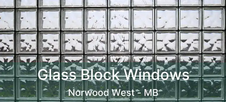 Glass Block Windows Norwood West - MB