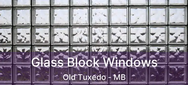  Glass Block Windows Old Tuxedo - MB