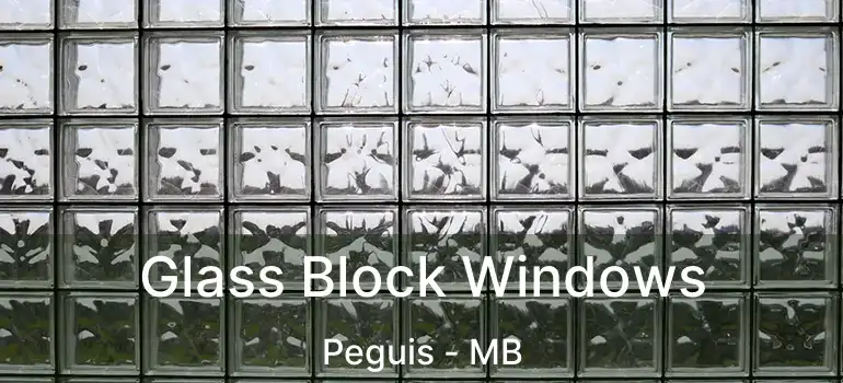  Glass Block Windows Peguis - MB
