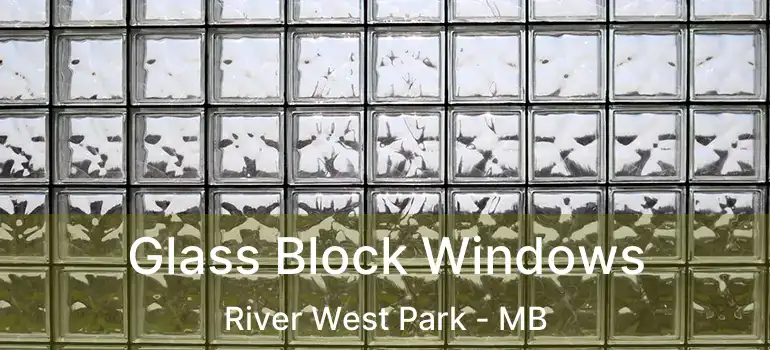  Glass Block Windows River West Park - MB