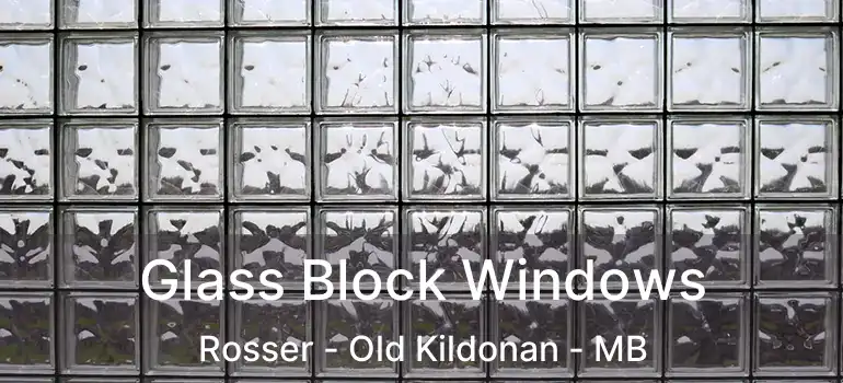  Glass Block Windows Rosser - Old Kildonan - MB