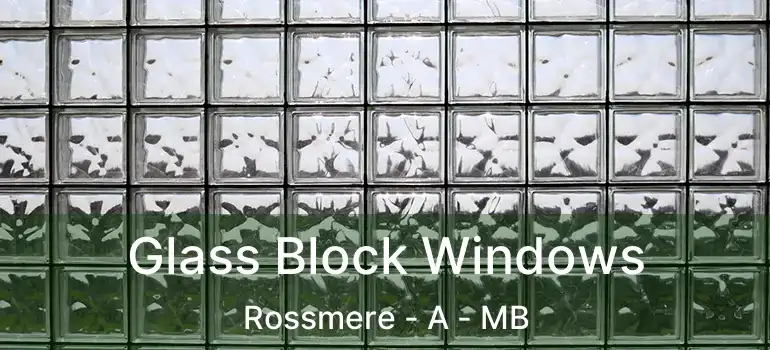  Glass Block Windows Rossmere - A - MB