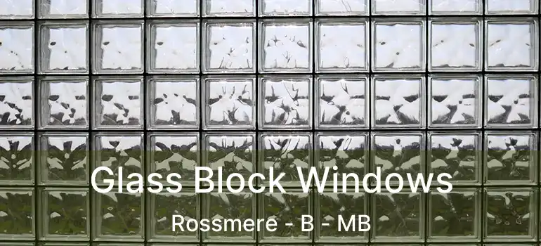  Glass Block Windows Rossmere - B - MB