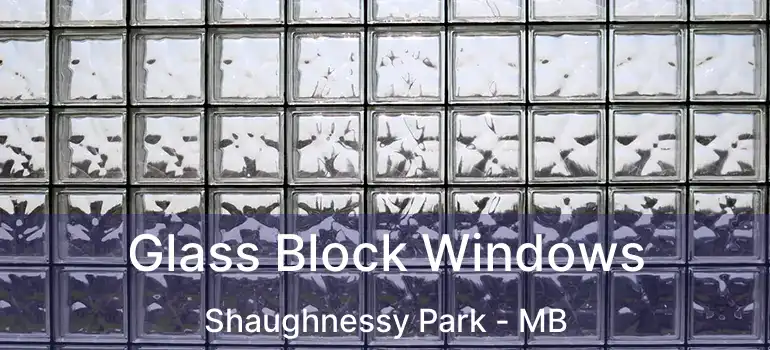  Glass Block Windows Shaughnessy Park - MB
