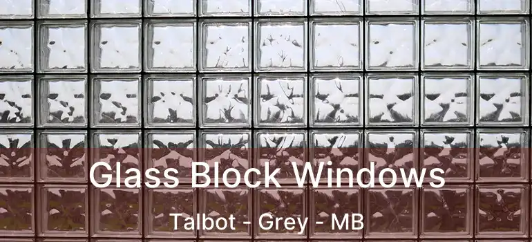  Glass Block Windows Talbot - Grey - MB