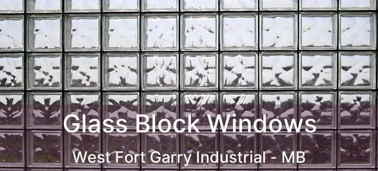  Glass Block Windows West Fort Garry Industrial - MB