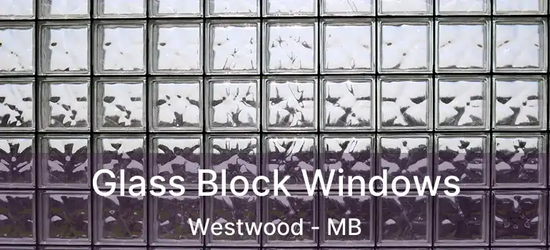  Glass Block Windows Westwood - MB