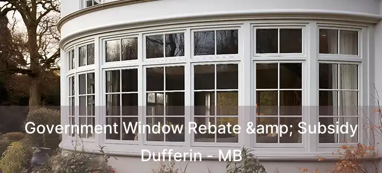  Government Window Rebate & Subsidy Dufferin - MB