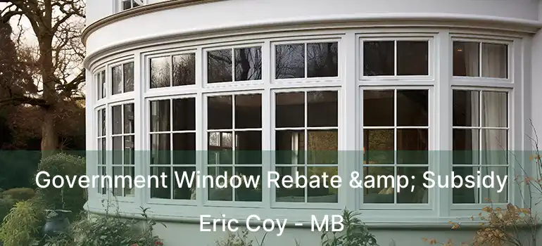  Government Window Rebate & Subsidy Eric Coy - MB