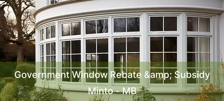  Government Window Rebate & Subsidy Minto - MB