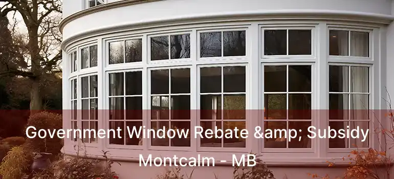 Government Window Rebate & Subsidy Montcalm - MB