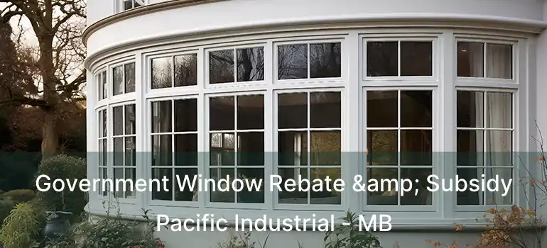 Government Window Rebate & Subsidy Pacific Industrial - MB