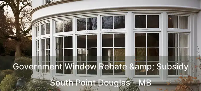 Government Window Rebate & Subsidy South Point Douglas - MB