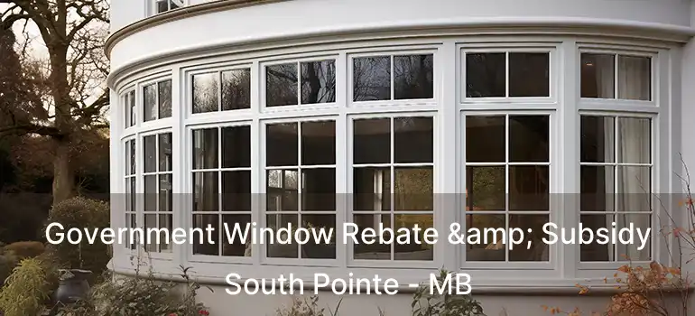 Government Window Rebate & Subsidy South Pointe - MB