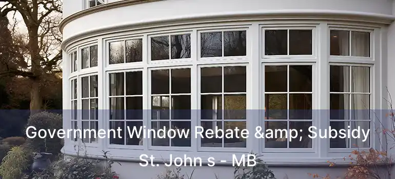 Government Window Rebate & Subsidy St. John s - MB