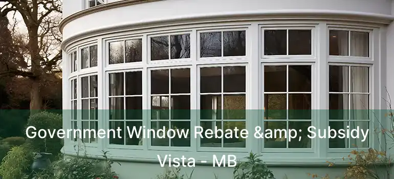  Government Window Rebate & Subsidy Vista - MB
