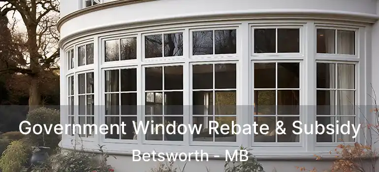  Government Window Rebate & Subsidy Betsworth - MB