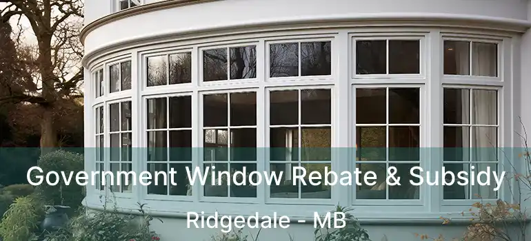  Government Window Rebate & Subsidy Ridgedale - MB