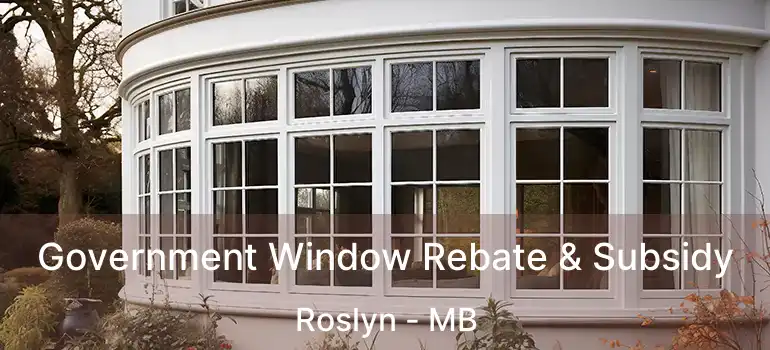  Government Window Rebate & Subsidy Roslyn - MB