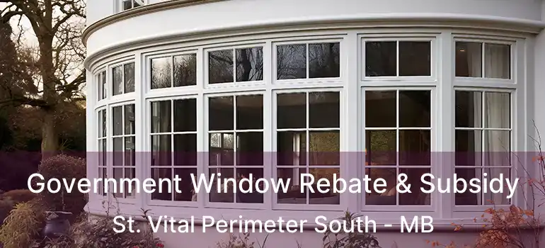  Government Window Rebate & Subsidy St. Vital Perimeter South - MB