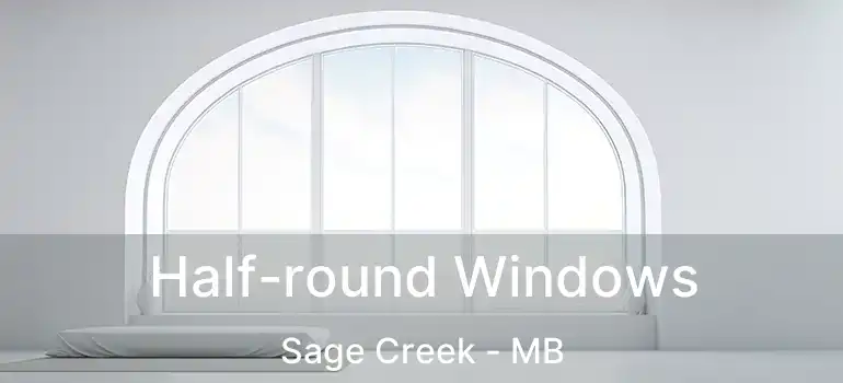  Half-round Windows Sage Creek - MB