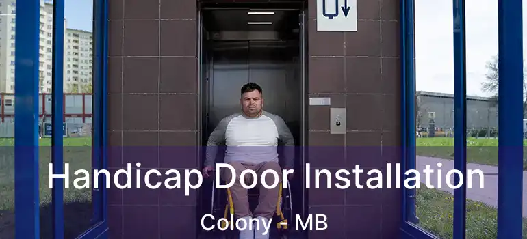  Handicap Door Installation Colony - MB