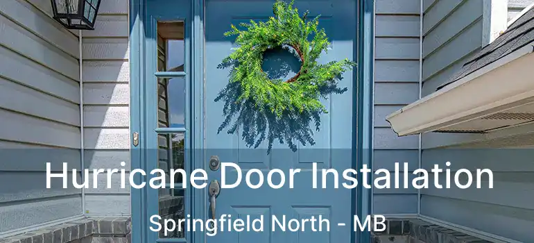  Hurricane Door Installation Springfield North - MB