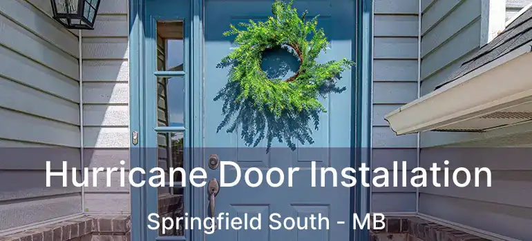  Hurricane Door Installation Springfield South - MB
