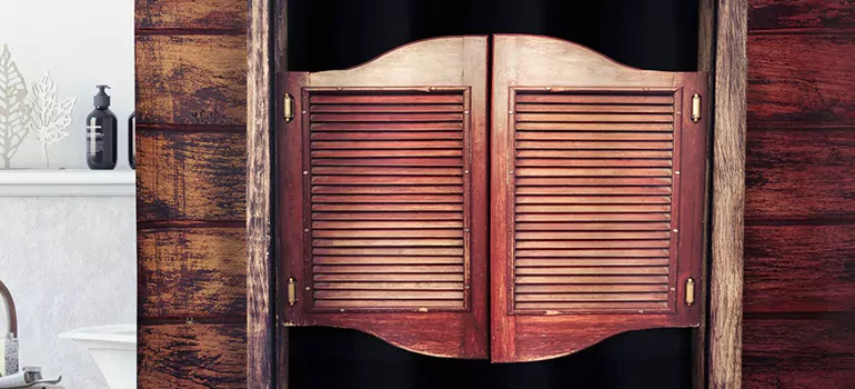 Installing Saloon Door Hinges in Winnipeg, MB