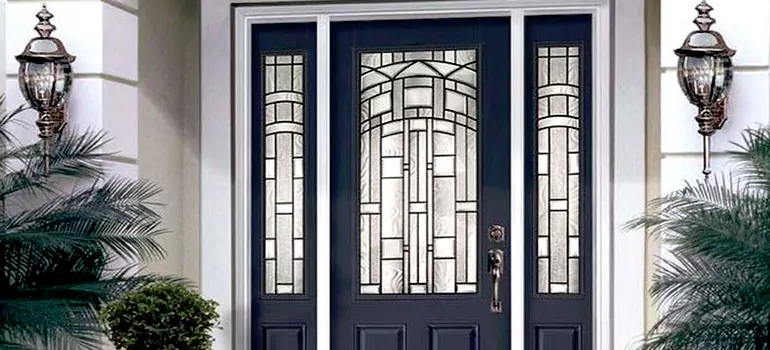 Stained Glass Door Panels in Winnipeg, Manitoba