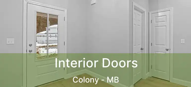  Interior Doors Colony - MB