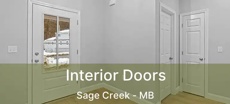  Interior Doors Sage Creek - MB
