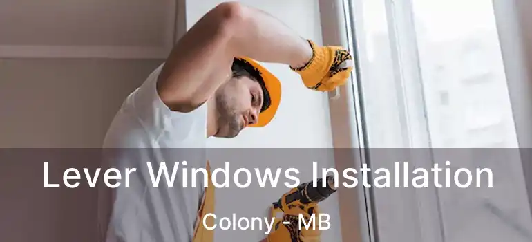  Lever Windows Installation Colony - MB