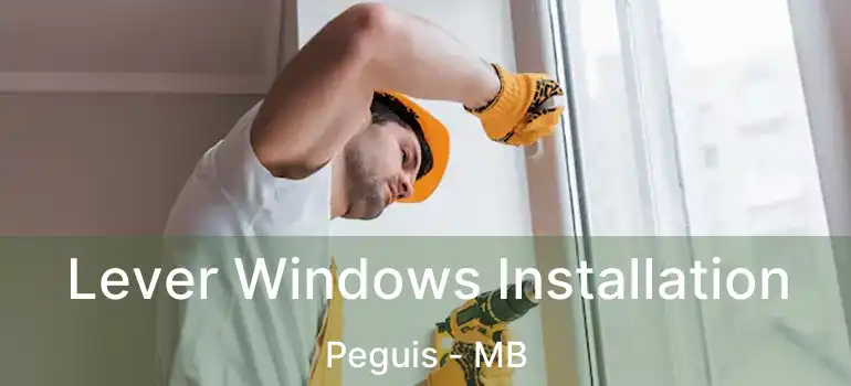  Lever Windows Installation Peguis - MB