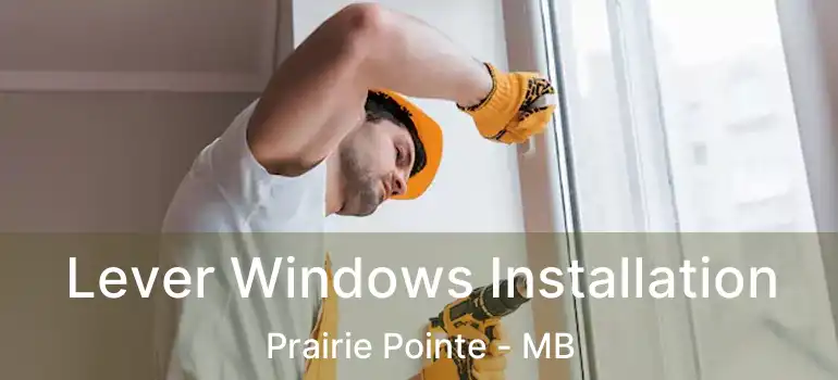  Lever Windows Installation Prairie Pointe - MB
