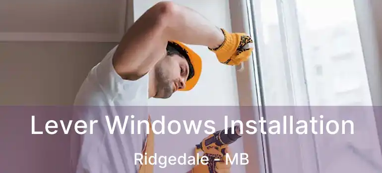  Lever Windows Installation Ridgedale - MB