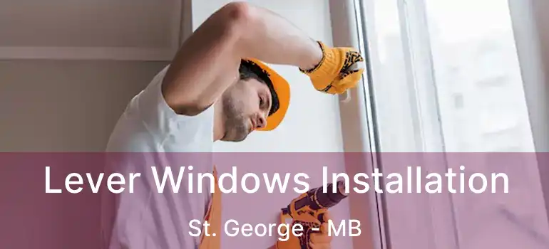  Lever Windows Installation St. George - MB