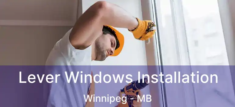 Lever Windows Installation Winnipeg - MB