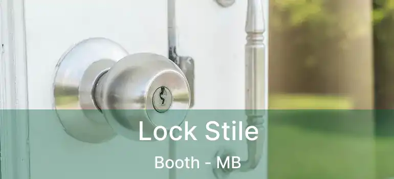  Lock Stile Booth - MB