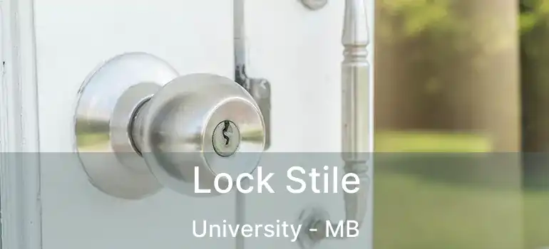  Lock Stile University - MB