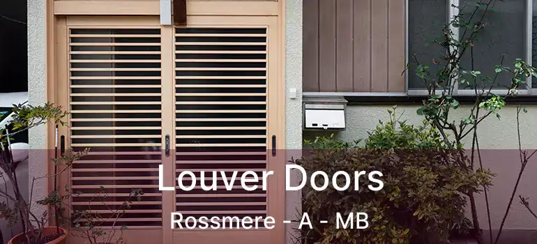  Louver Doors Rossmere - A - MB