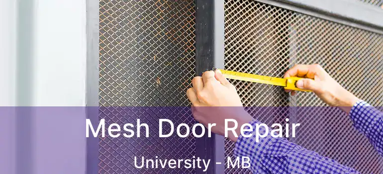  Mesh Door Repair University - MB