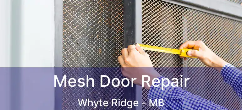  Mesh Door Repair Whyte Ridge - MB