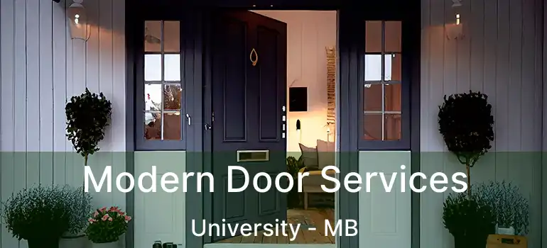  Modern Door Services University - MB