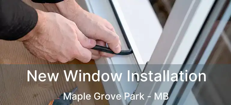  New Window Installation Maple Grove Park - MB