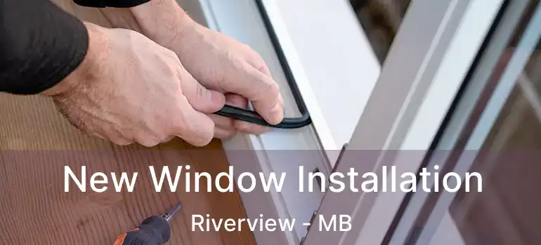  New Window Installation Riverview - MB