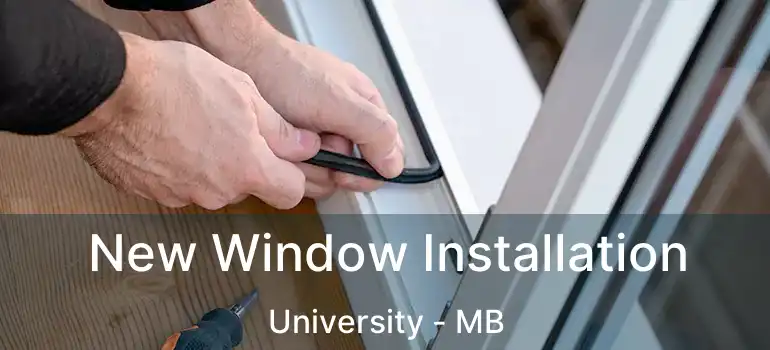  New Window Installation University - MB